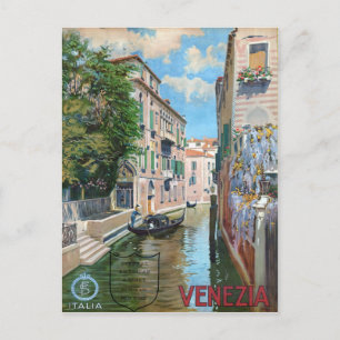 Postal Venecia Venecia Italia, Poster de Viajes Vintage