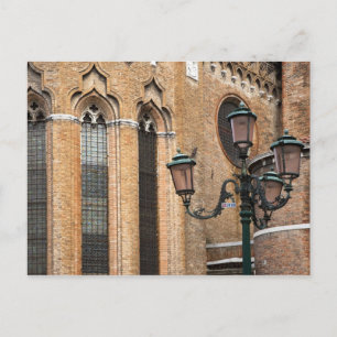 Postal Venecia, Veneto, Italia - Un poste de luz está en 