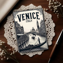 Venecia vintage Italia góndola viaje
