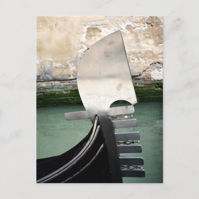 Postal veneciana de la góndola (Anverso)