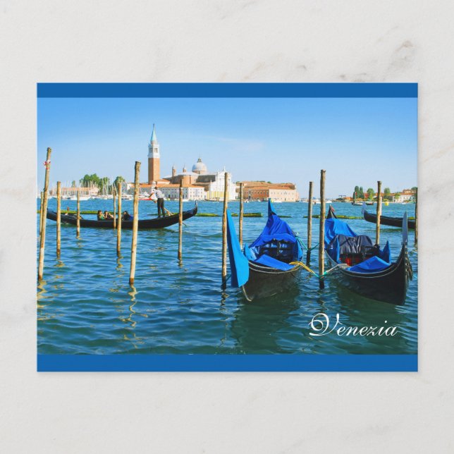 Postal veneciana Laguna (Anverso)