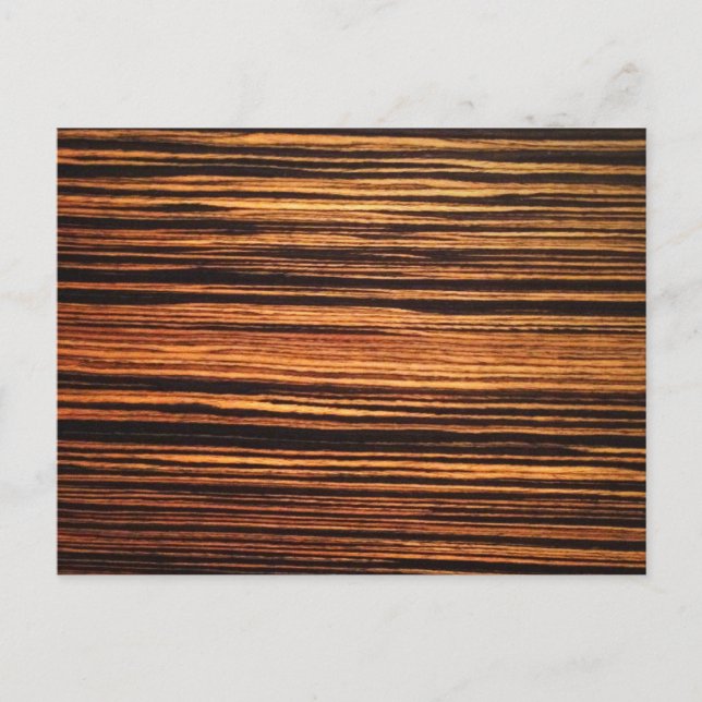 Postal Veneer de madera oscura (Anverso)