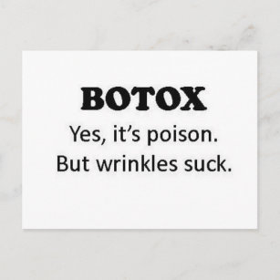 Postal Veneno de Botox