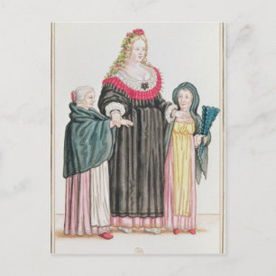 Postal Venetian Courtesan