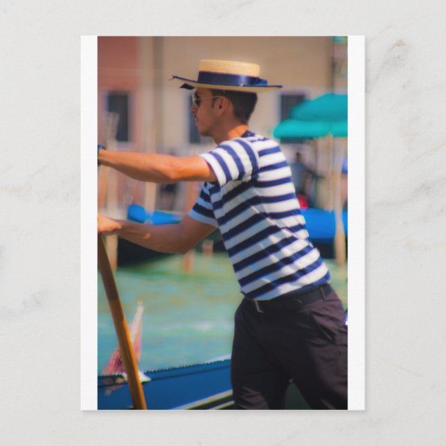 Postal Venetian Gondolier (Anverso)
