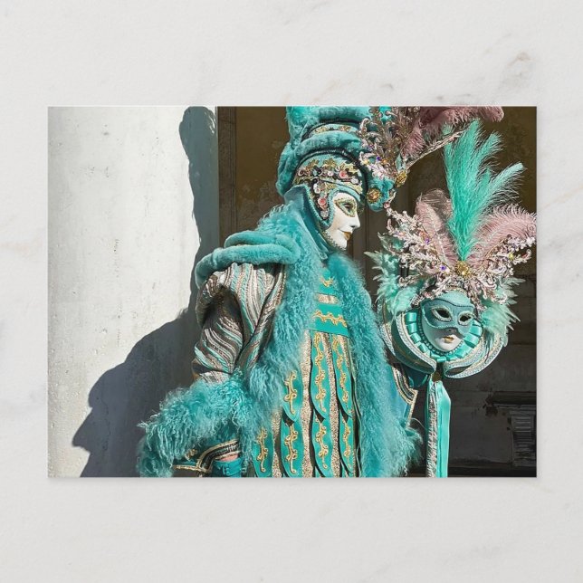 Postal Venezia Carnivale Espectacular Featherman (Anverso)