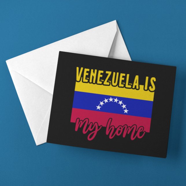 Postal Venezuela es mi bandera (Venezuela Is my Home Flag Postcard)