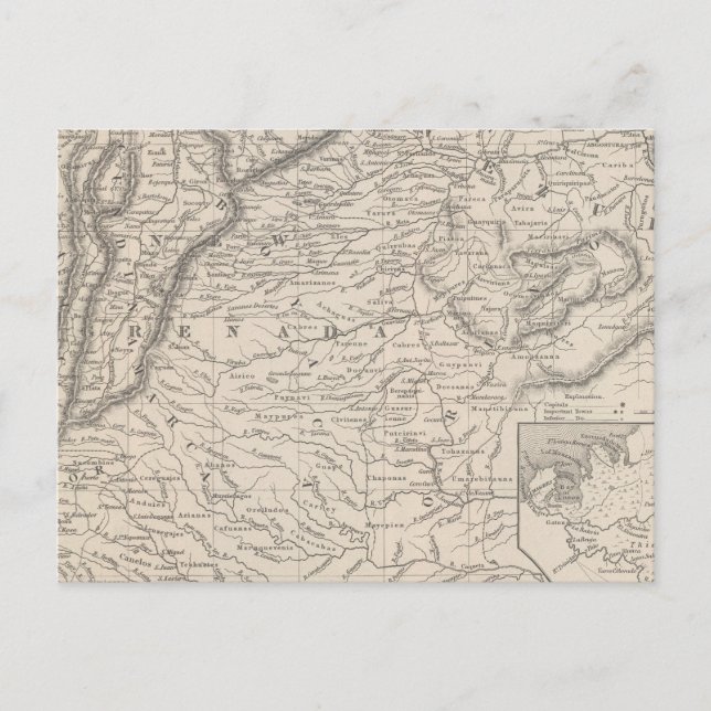 Postal Venezuela, Nueva Granada y Ecuador 3 (Anverso)