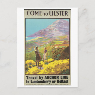 Postal Vengan a Ulster Travel por Anchor Line