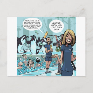 Postal Venganza de la Orca por Rick London Divertido