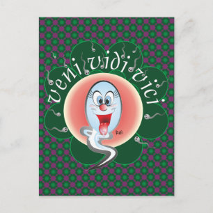 Postal veni vidi vici Postkarte