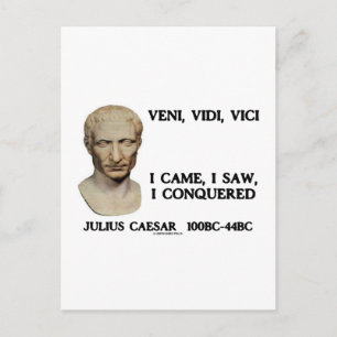 Postal Veni, Vidi, Vici - Vine, Vi, Conquisté