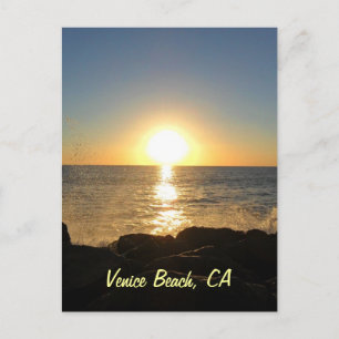 Postal Venice Beach Sunset