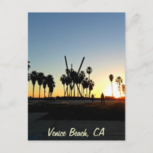 Postal Venice Beach Sunset