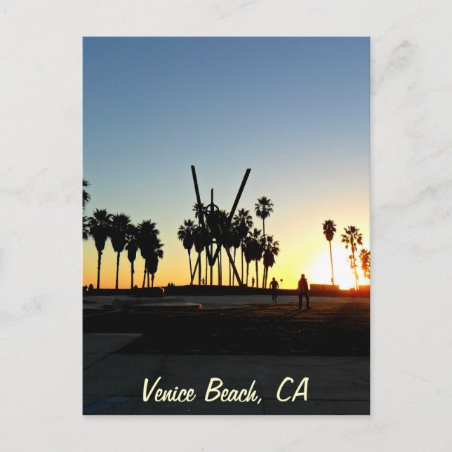 Postal Venice Beach Sunset (Anverso)