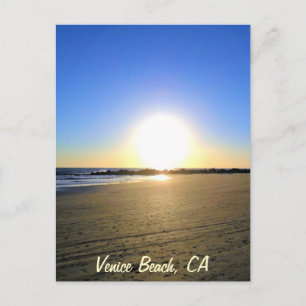 Postal Venice Beach Sunset
