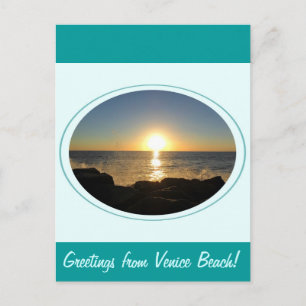 Postal Venice Beach Sunset 2
