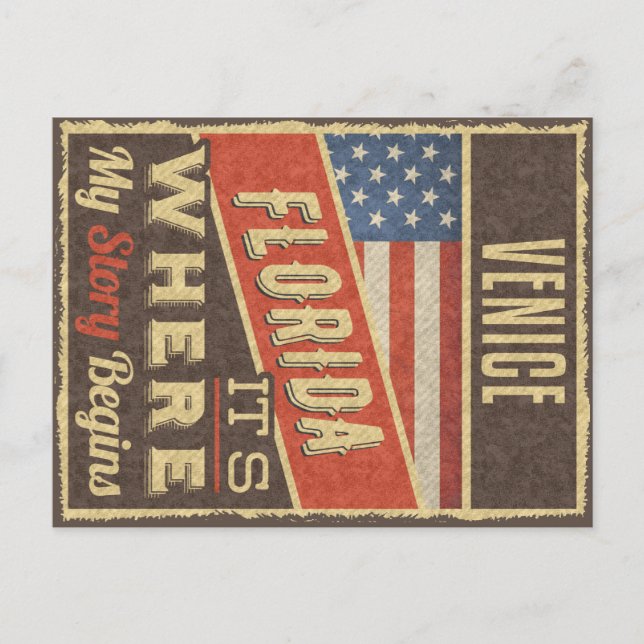 Postal Venice Florida (Anverso)
