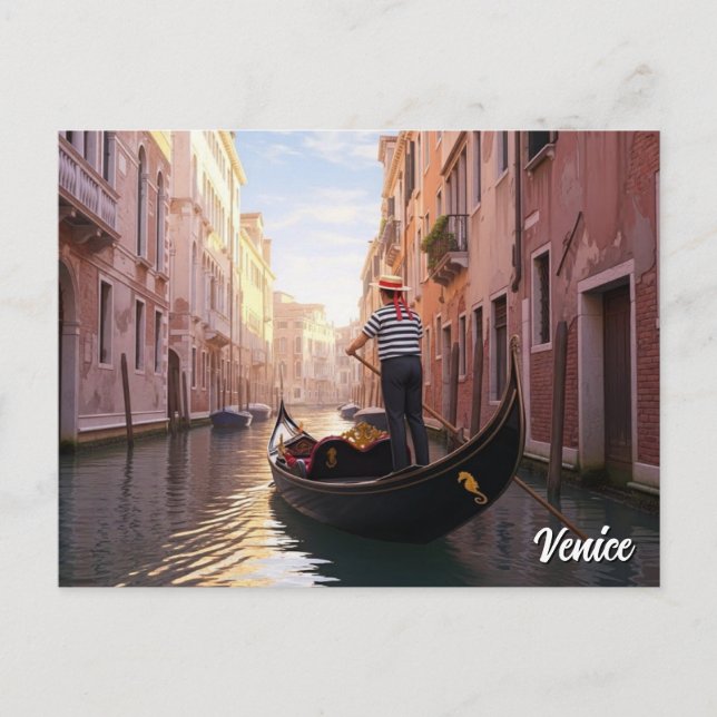 Postal Venice Italy Travel (Anverso)