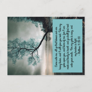 Postal Venid a mí todos los que estáis cansados