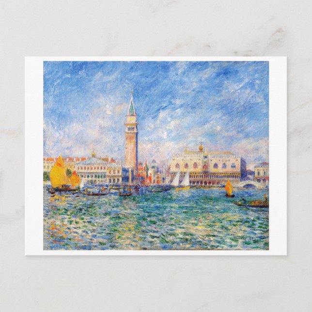 Postal Venise, Venecia, Renoir (Anverso)