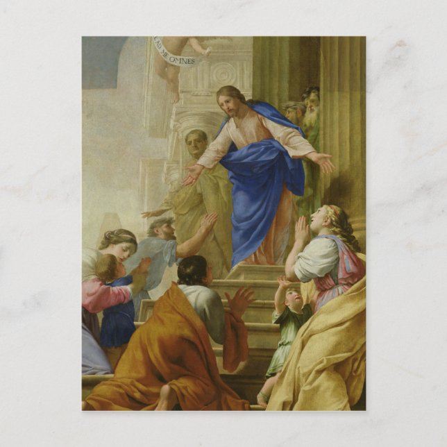 Postal Venite as me Omnes (Anverso)