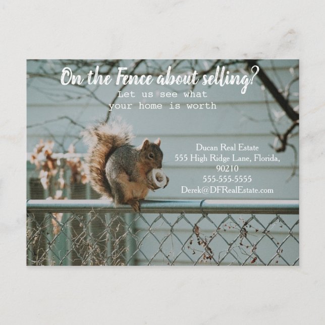 Postal venta de marketing inmobiliario de referencia de c (Anverso)