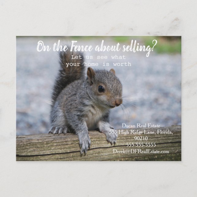 Postal venta de marketing inmobiliario de referencia de c (Anverso)