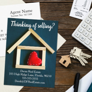 Postal venta de marketing inmobiliario de referencia de c