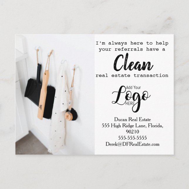 Postal venta de marketing inmobiliario de referencia de c (Anverso)