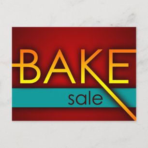 Postal venta de pasteles (tipográfico)