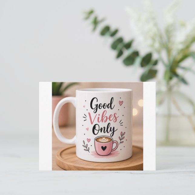 Postal venta de tazas (Anverso de pie)
