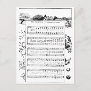 Postal Ventajas de la canción de Apple Trees
