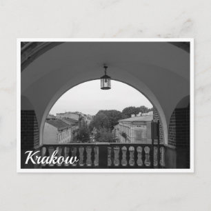 Postal Ventana arca en el casco antiguo de Cracovia, Polo