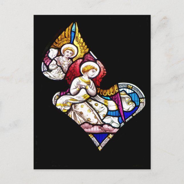 POSTAL VENTANA DE CRISTAL DE PUNTO DE CRISTAL (Anverso)