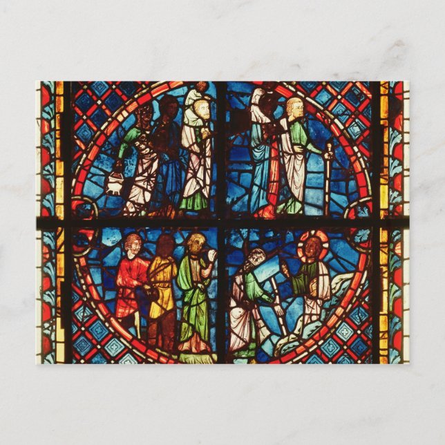 Postal Ventana de la Capilla de la Virgen (Anverso)