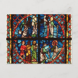 Postal Ventana de la Capilla de la Virgen