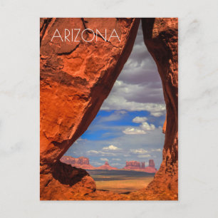Postal Ventana de roca al Monumento Valley, AZ