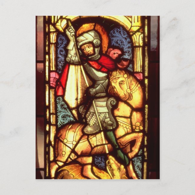 Postal Ventana de vidrio manchado (Anverso)