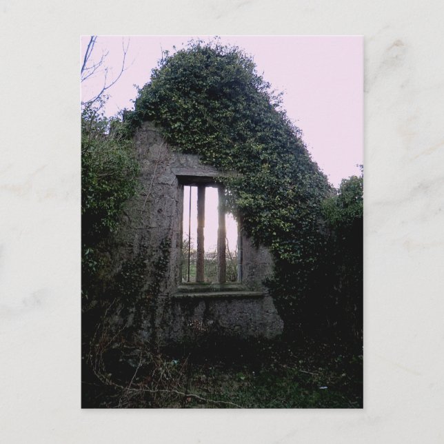 Postal Ventana en negro kirk de Outlander (Culross de Wes (Anverso)