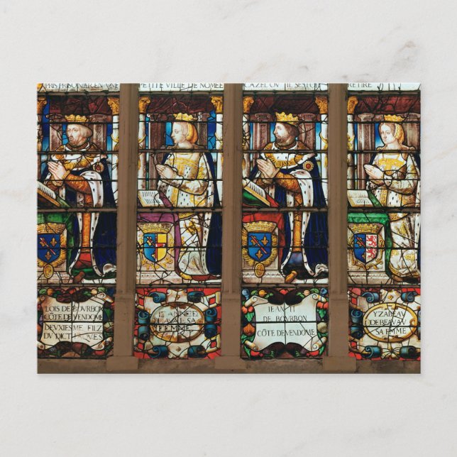 Postal Ventana que representa a Louis de Bourbon (Anverso)