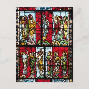 Postal Ventana que representa la Ascensión, c.1145