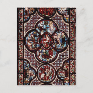 Postal Ventana que representa la parábola de lo bueno