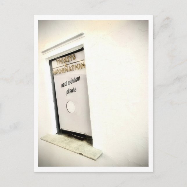 Postal Ventana siguiente de Art original MarkyArt (Anverso)