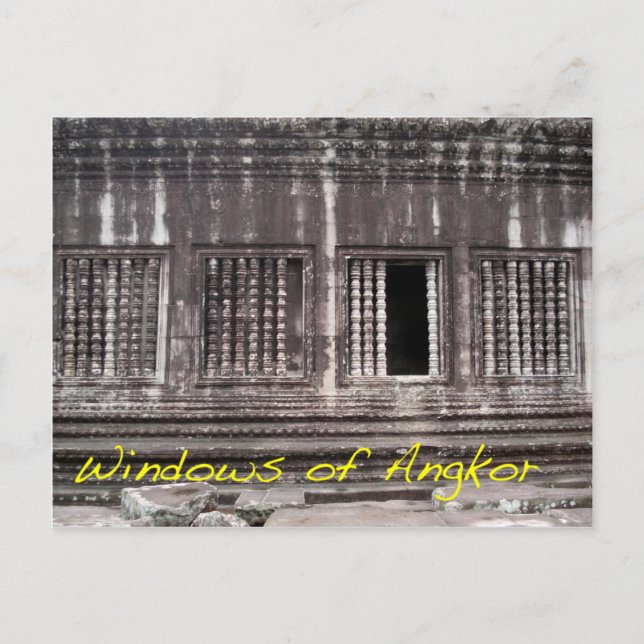 Postal Ventanas de Angkor (Anverso)