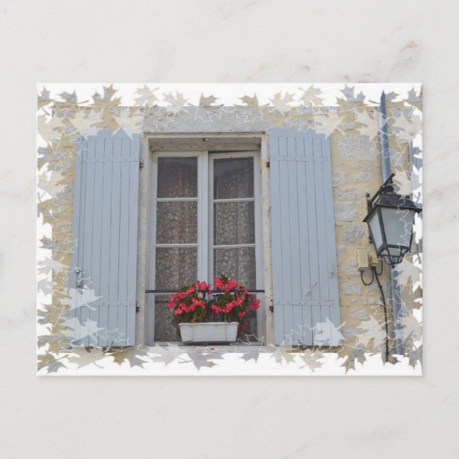 Postal Ventanas de la Dordoña (Anverso)