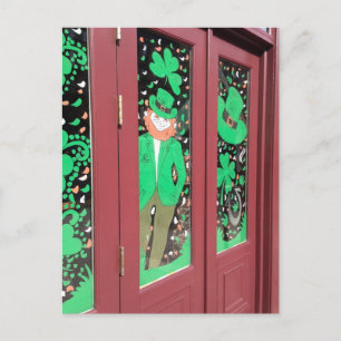 Postal Ventanas del Día de San Patricio de Lucky Green Le