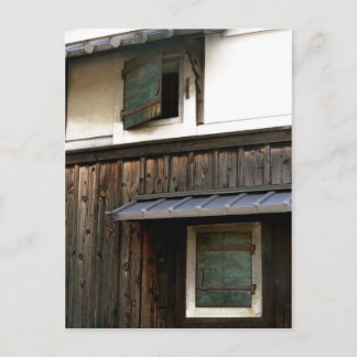 Postal Ventanas metalizado en la vieja casa japonesa