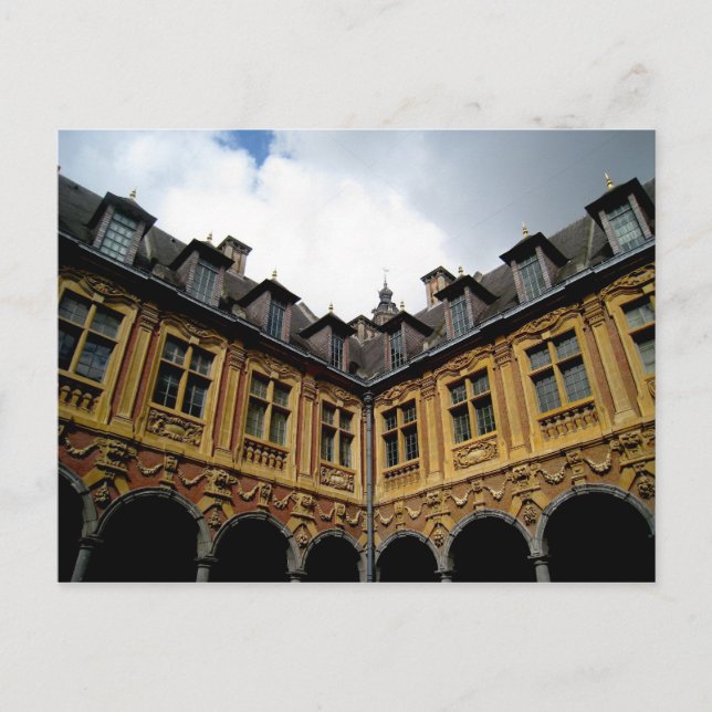 Postal Ventanas parisinas coloridas (Anverso)