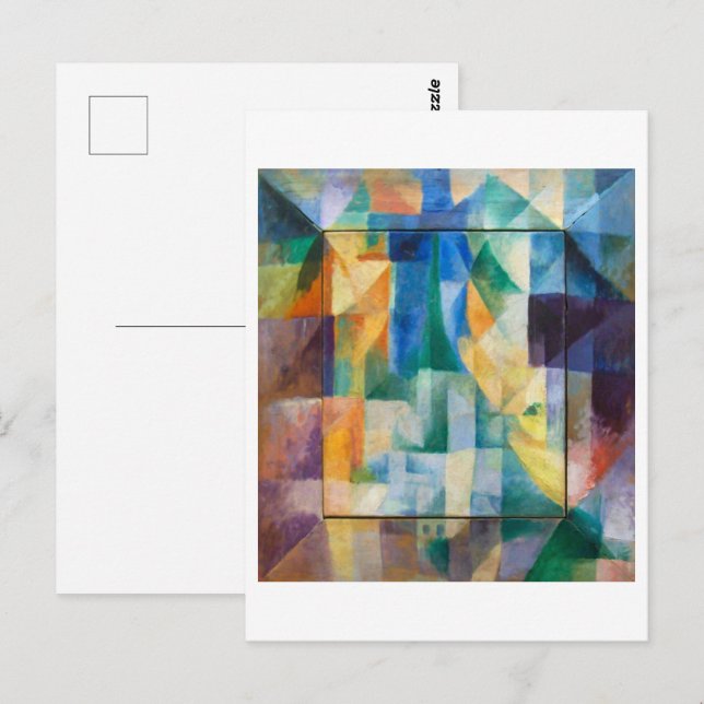 Postal Ventanas simultáneas | Robert Delaunay | (Anverso / Reverso)
